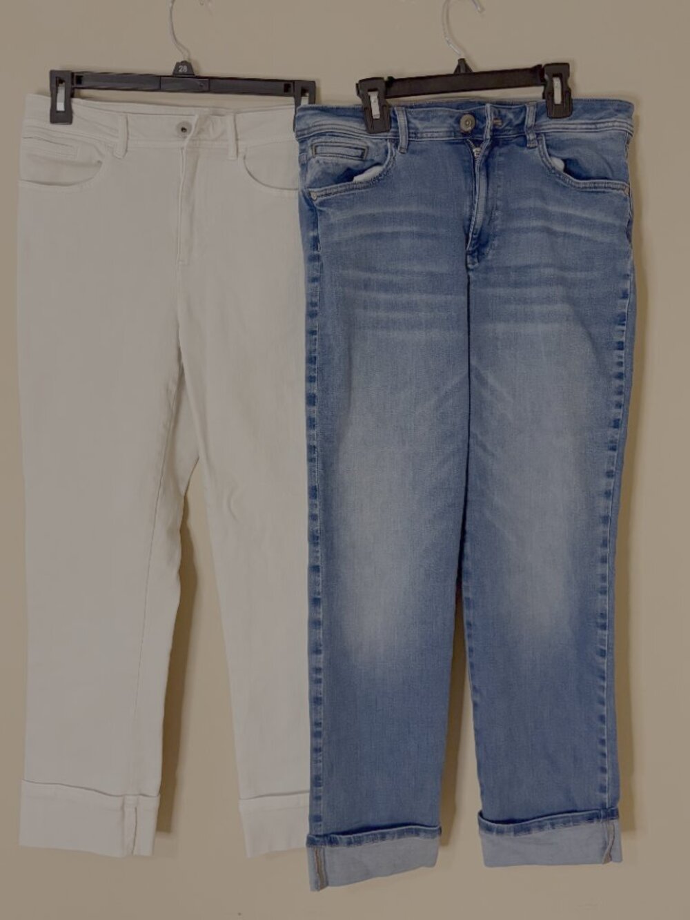 💥SOLD💥Size 8 Set J.Jill Jeans: High-Rise, Straight Leg Ankle Length, Cuffed - Picture 1 of 13